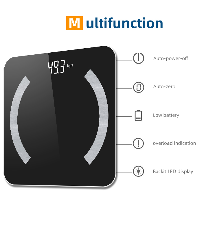 Escala do monitor de composição corporal de zhongshan